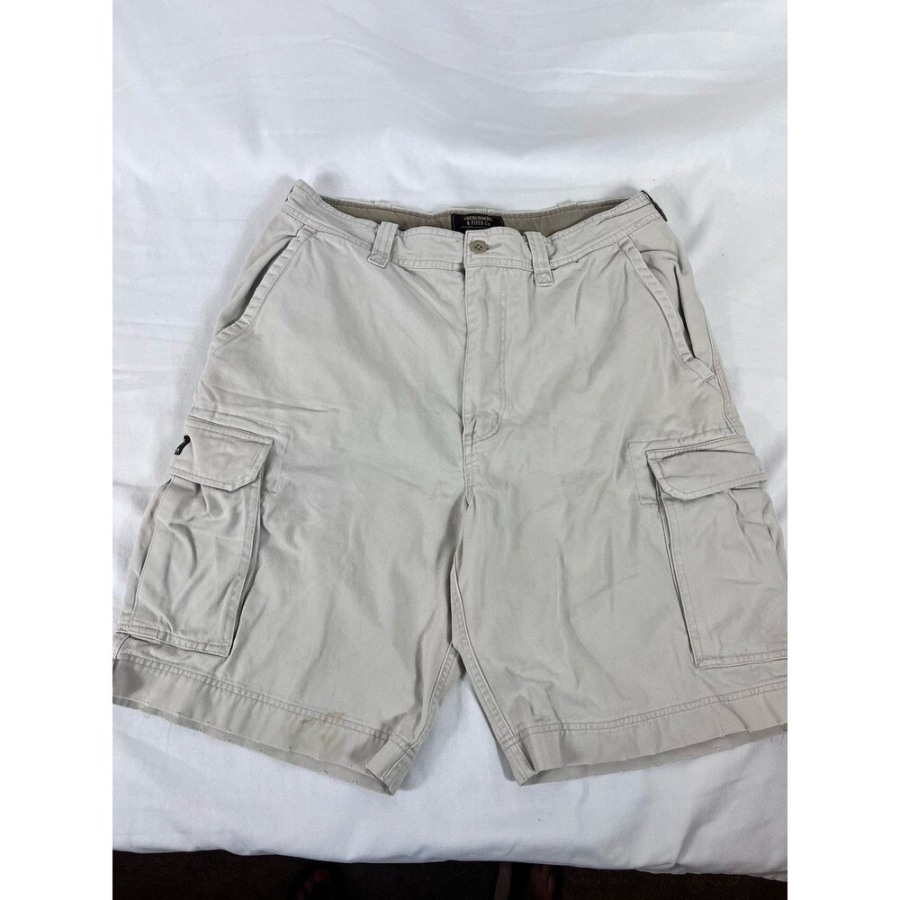 Vtg Abercrombie & Fitch Cargo Shorts Mens 34 Gorpcore Paratrooper Baggy Y2K